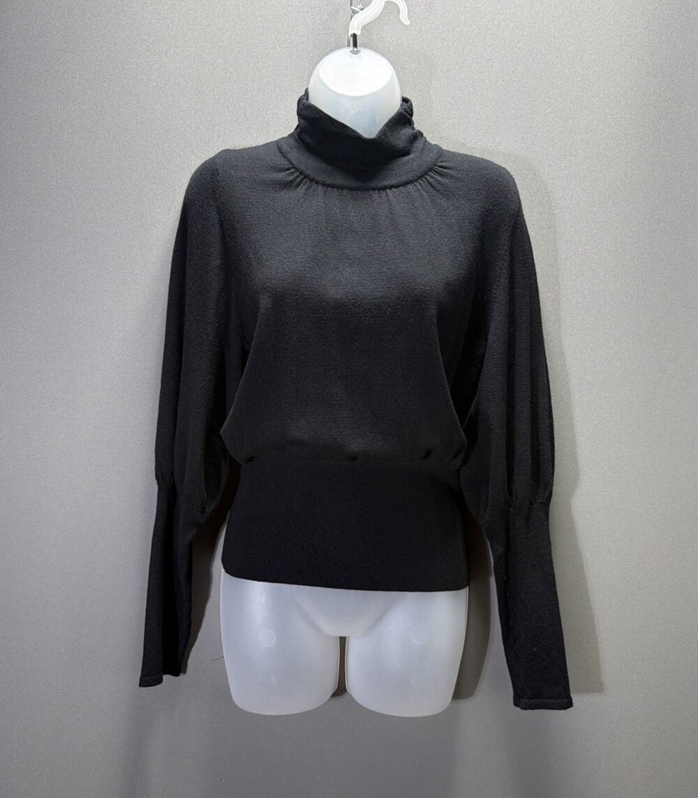 EXPRESS Mock Neck Puff Sleeve Sweater Sz S New With Tags